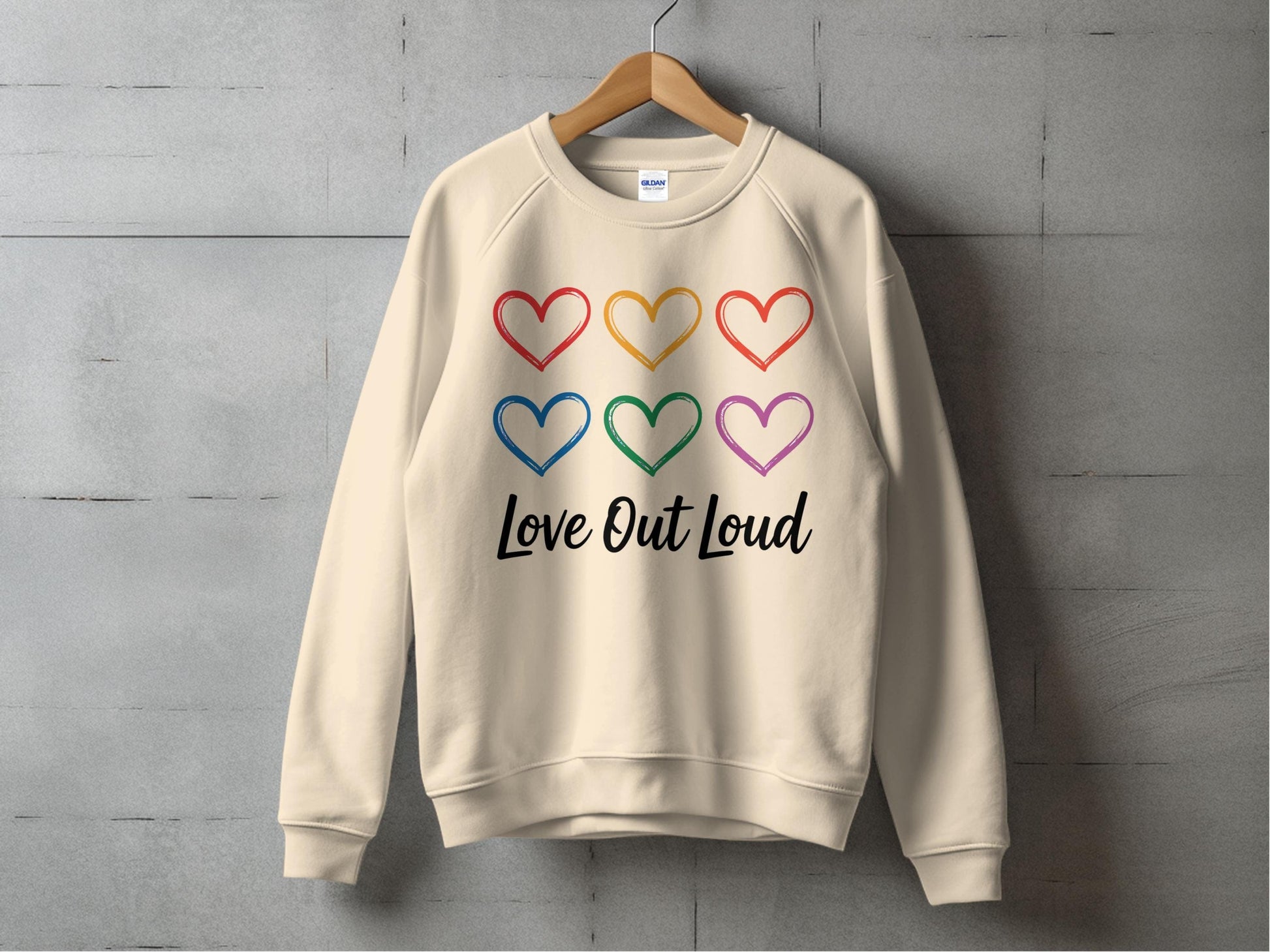 Love Out Loud Sweatshirt S / Sand