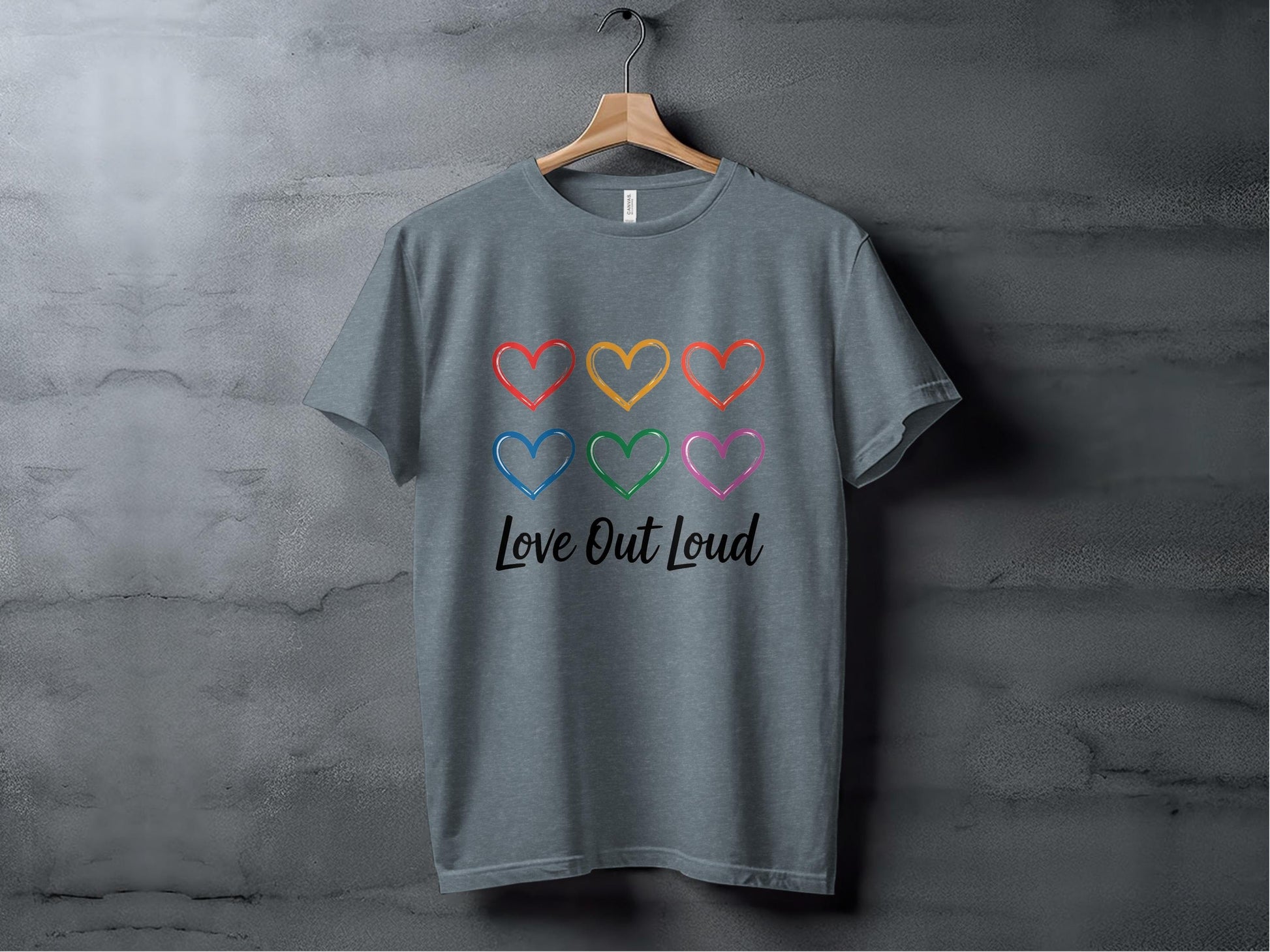 Love Out Loud Tee XS / Heather Slate