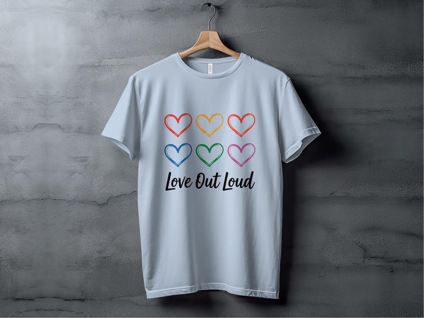 Love Out Loud Tee XS / Light Blue