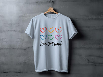 Love Out Loud Tee XS / Light Blue