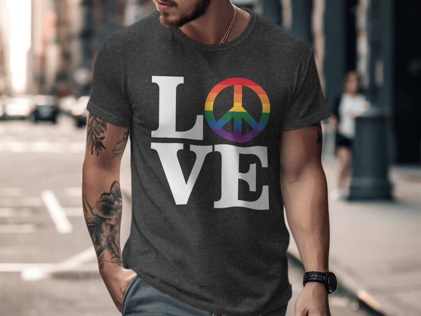 love peace XS / Dark Grey Heather