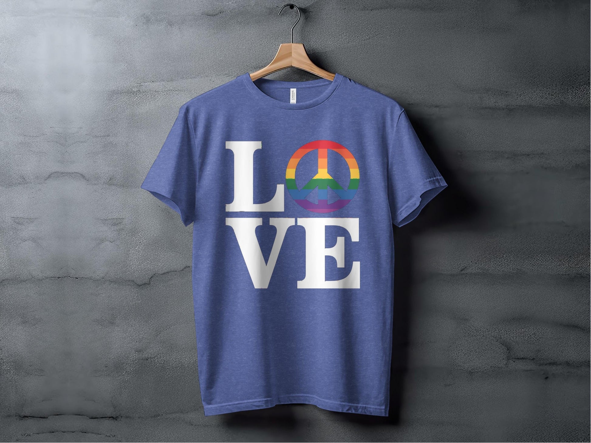 love peace XS / Heather True Royal
