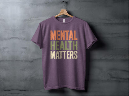 Mental Health Matters Tee XS / Heather Team Purple