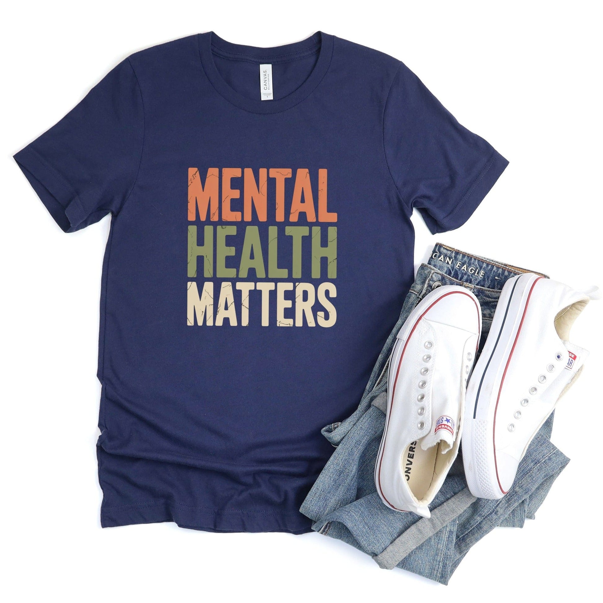 Mental Health Matters Tee XS / Navy