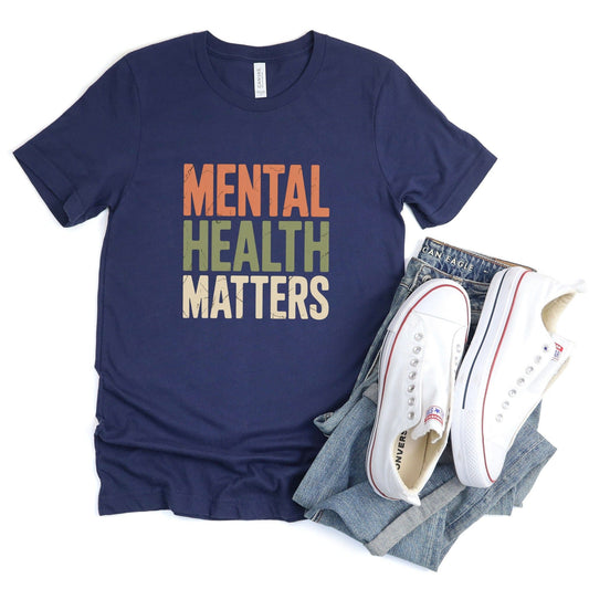 Mental Health Matters Tee XS / Navy
