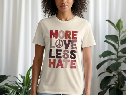 More Love Less Hate Tee XS / Natural