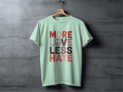 more love less hate XS / Heather Mint
