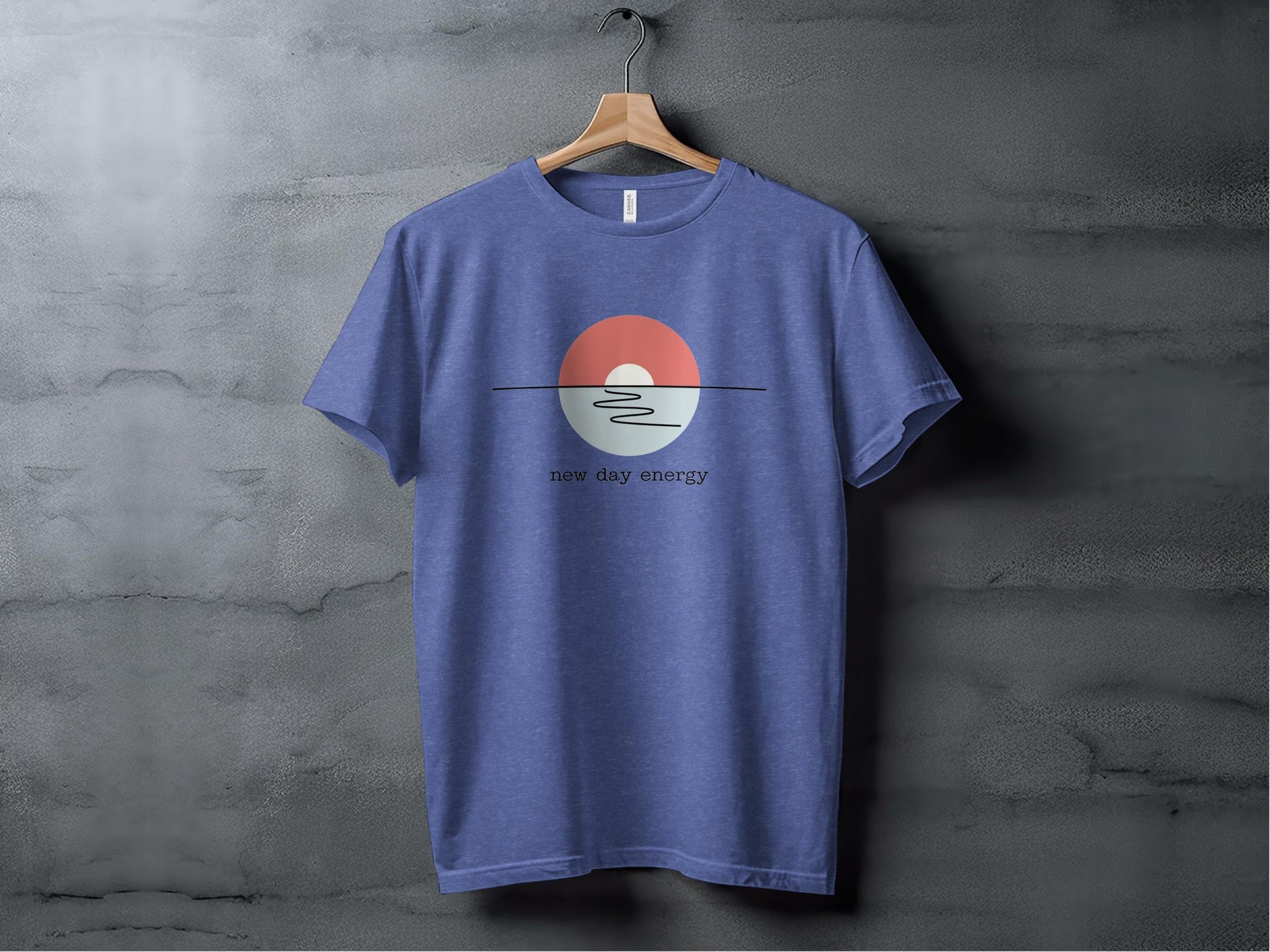 New Day Energy Tee XS / Heather True Royal