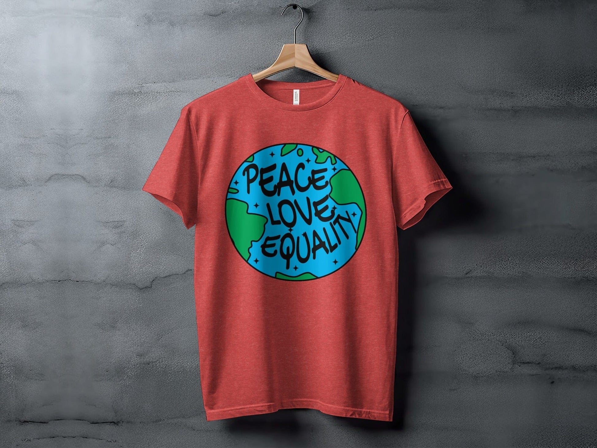 peace love equality XS / Heather Red