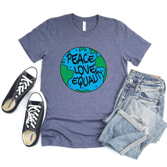 peace love equality XS / Heather True Royal