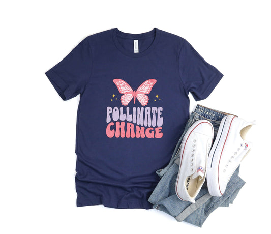 Pollinate Change Tee XS / Navy
