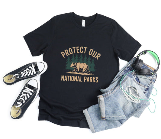 Protect Our National Parks Tee XS / Black