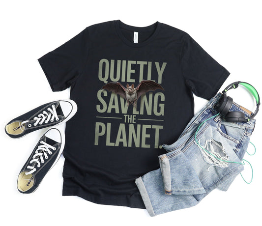 Quietly Saving the Planet Tee XS / Black