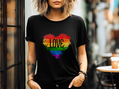 Rainbow Love Heart Tee