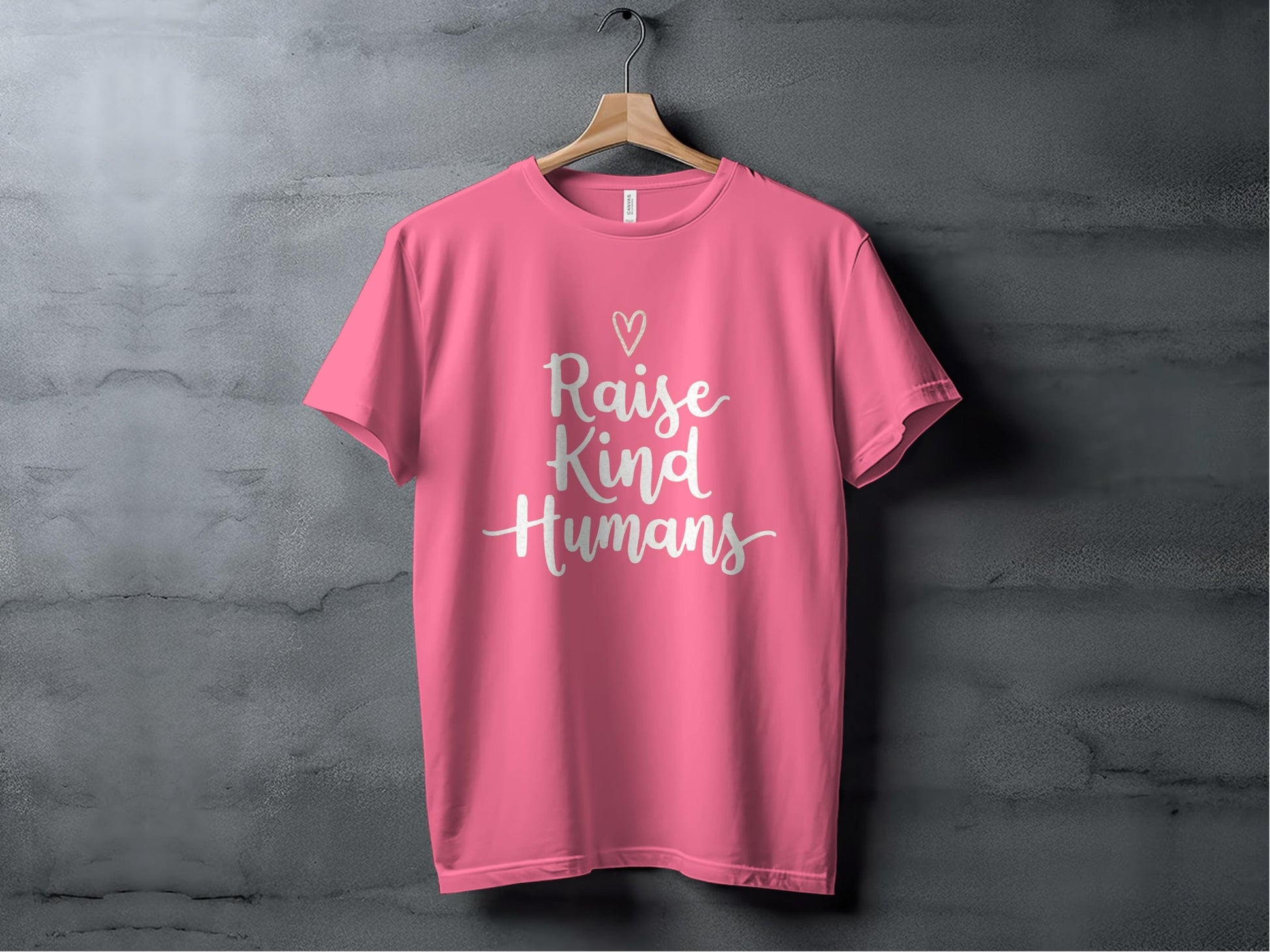 Raise Kind Humans Tee XS / Charity Pink