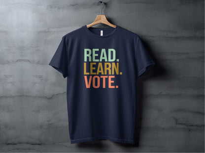 Read Learn Vote Tee XS / Navy