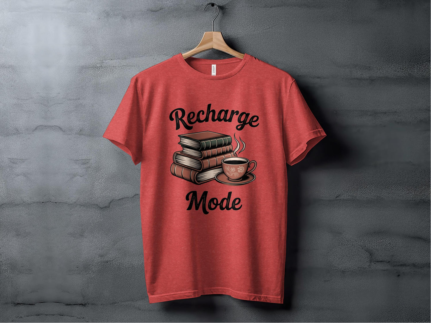 Recharge Mode Tee XS / Heather Red