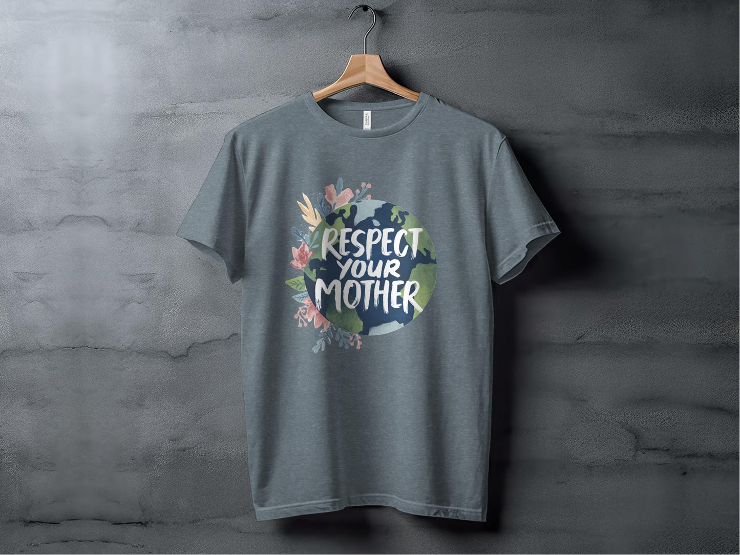 Respect Your Mother Earth Tee XS / Heather Slate
