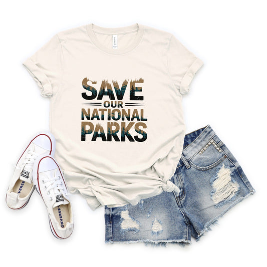 Save Our National Parks Vintage Tee XS / Natural