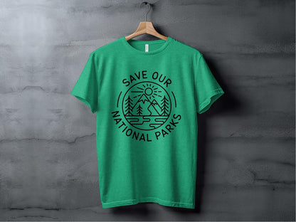 Save Our National Parks Line Art Tee XS / Heather Kelly