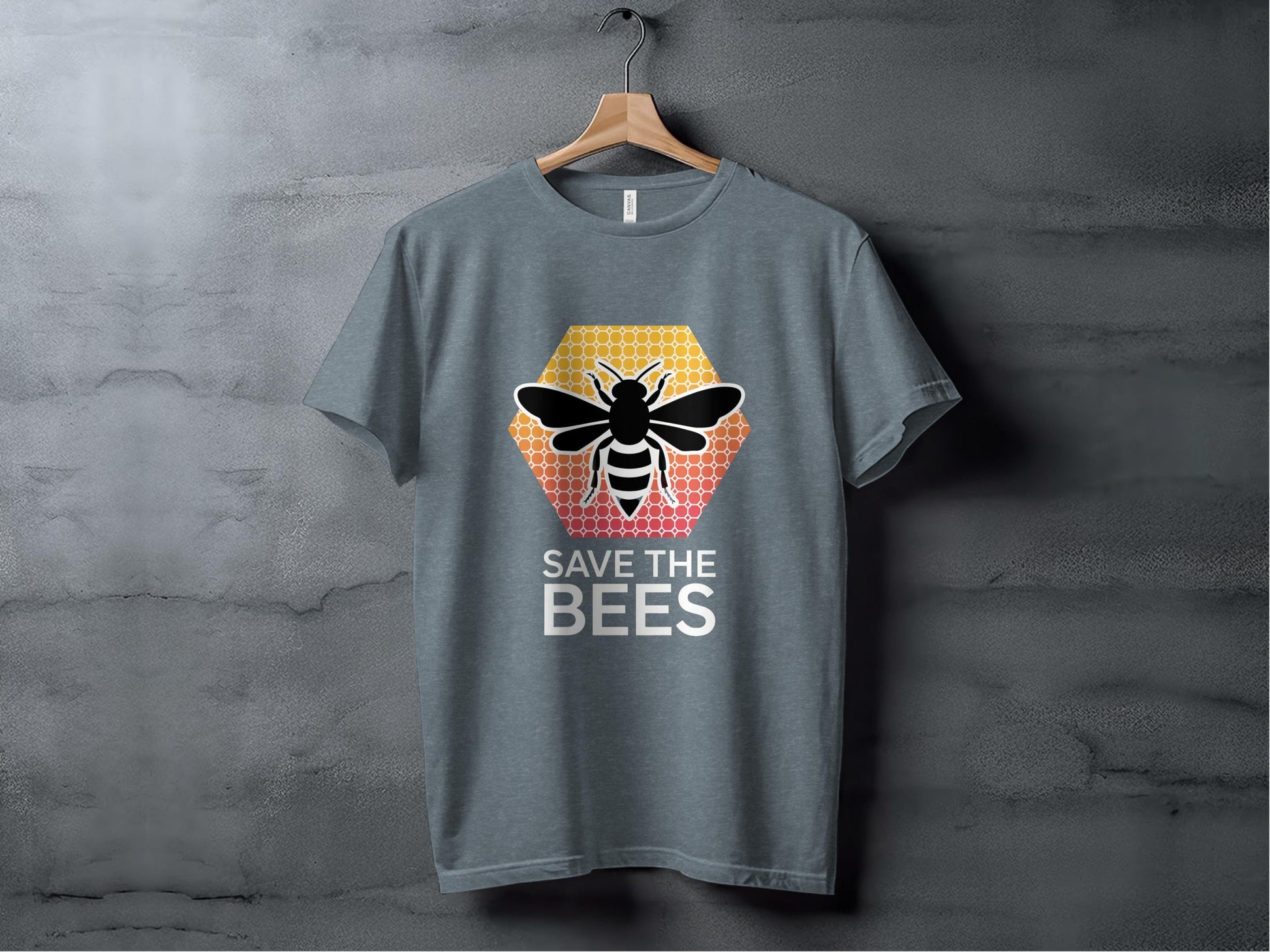 Save the Bees Modern Tee XS / Heather Slate