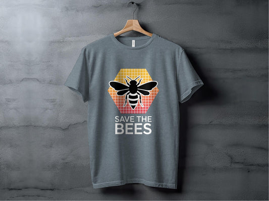 Save the Bees Modern Tee XS / Heather Slate