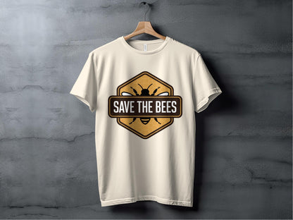 Save the Bees Badge Tee XS / Natural