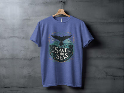 Save the Seas Tee XS / Heather True Royal