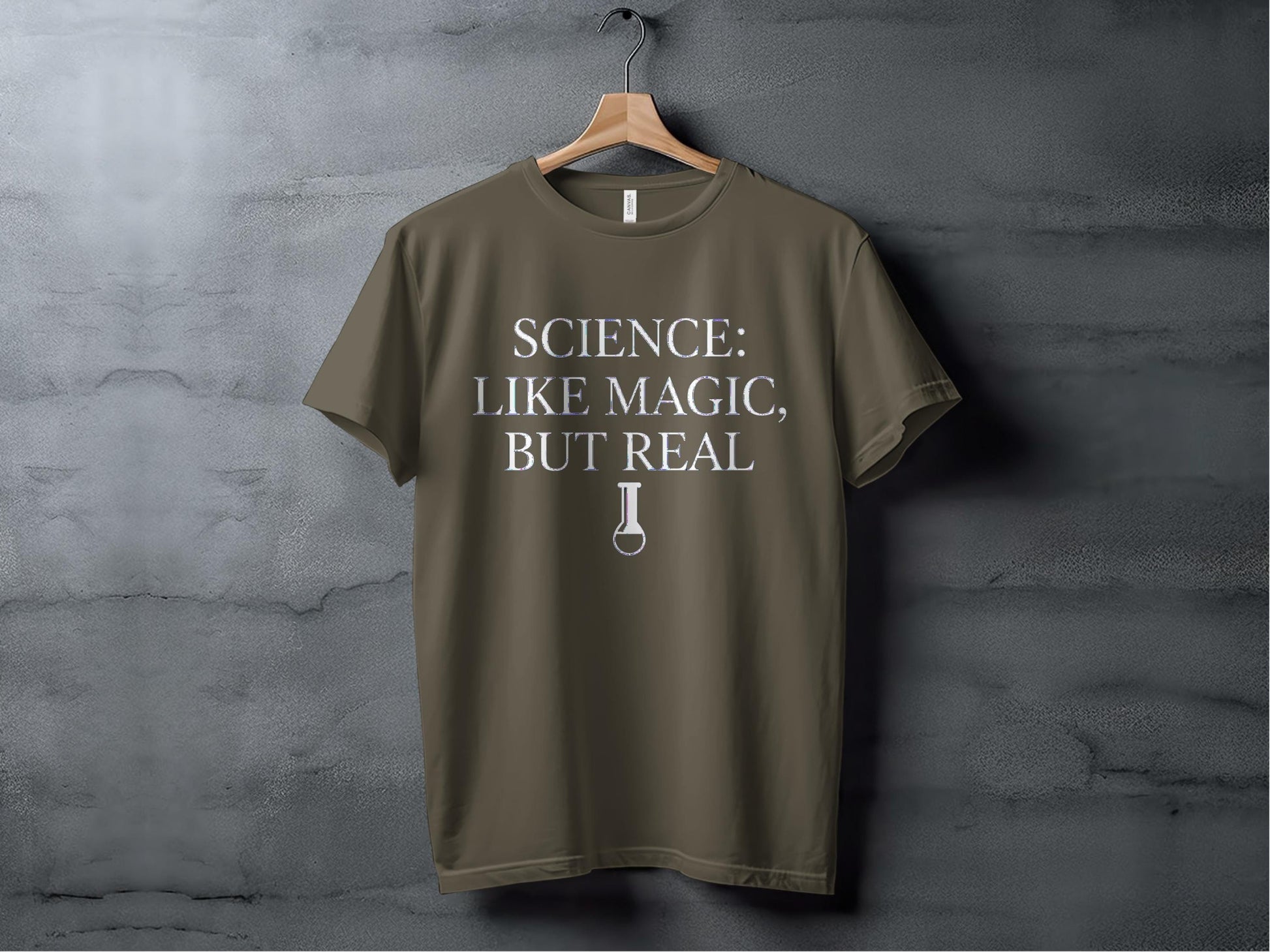 Science: Like Magic, But Real Tee XS / Army