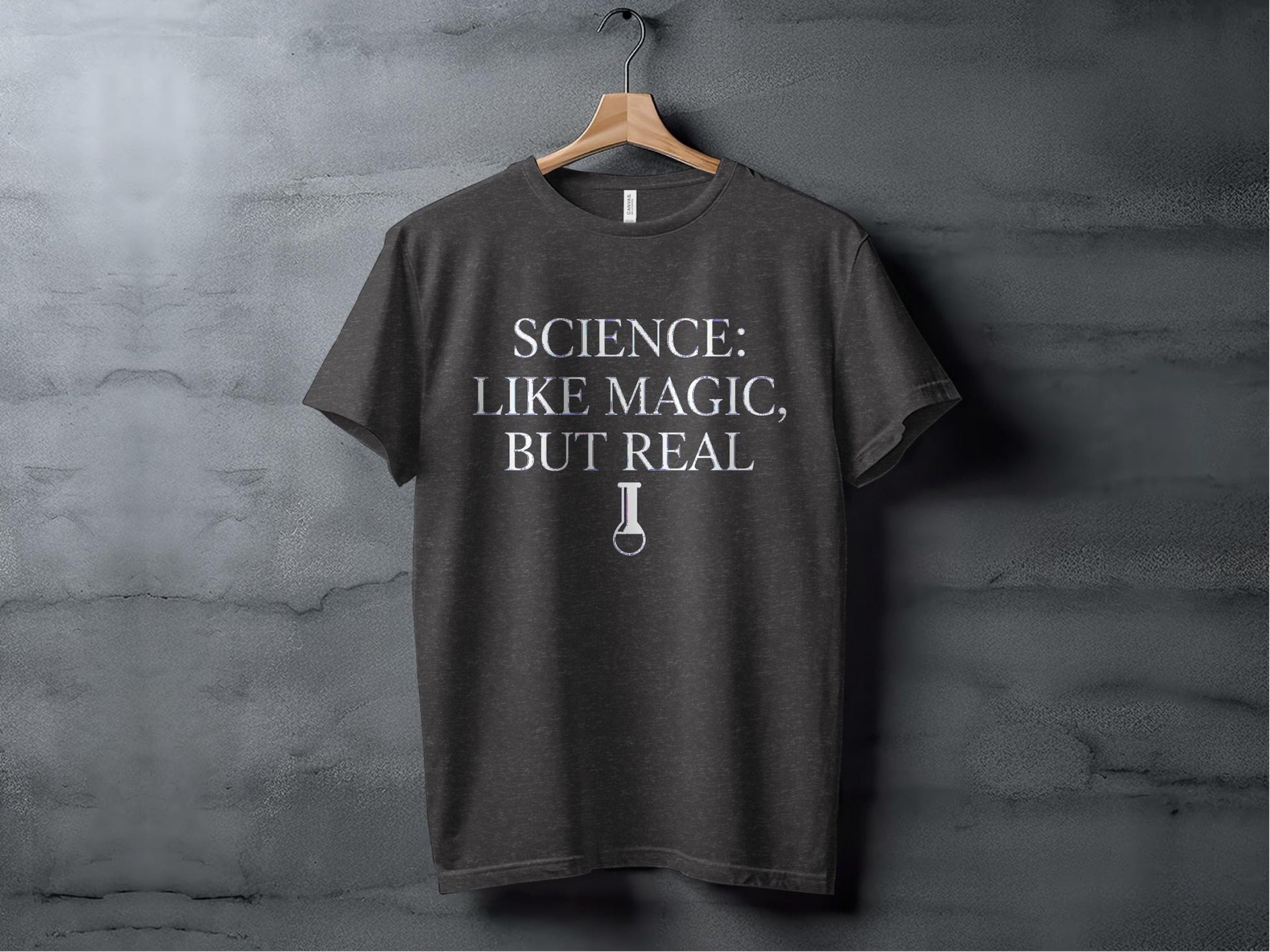 Science: Like Magic, But Real Tee XS / Dark Grey Heather