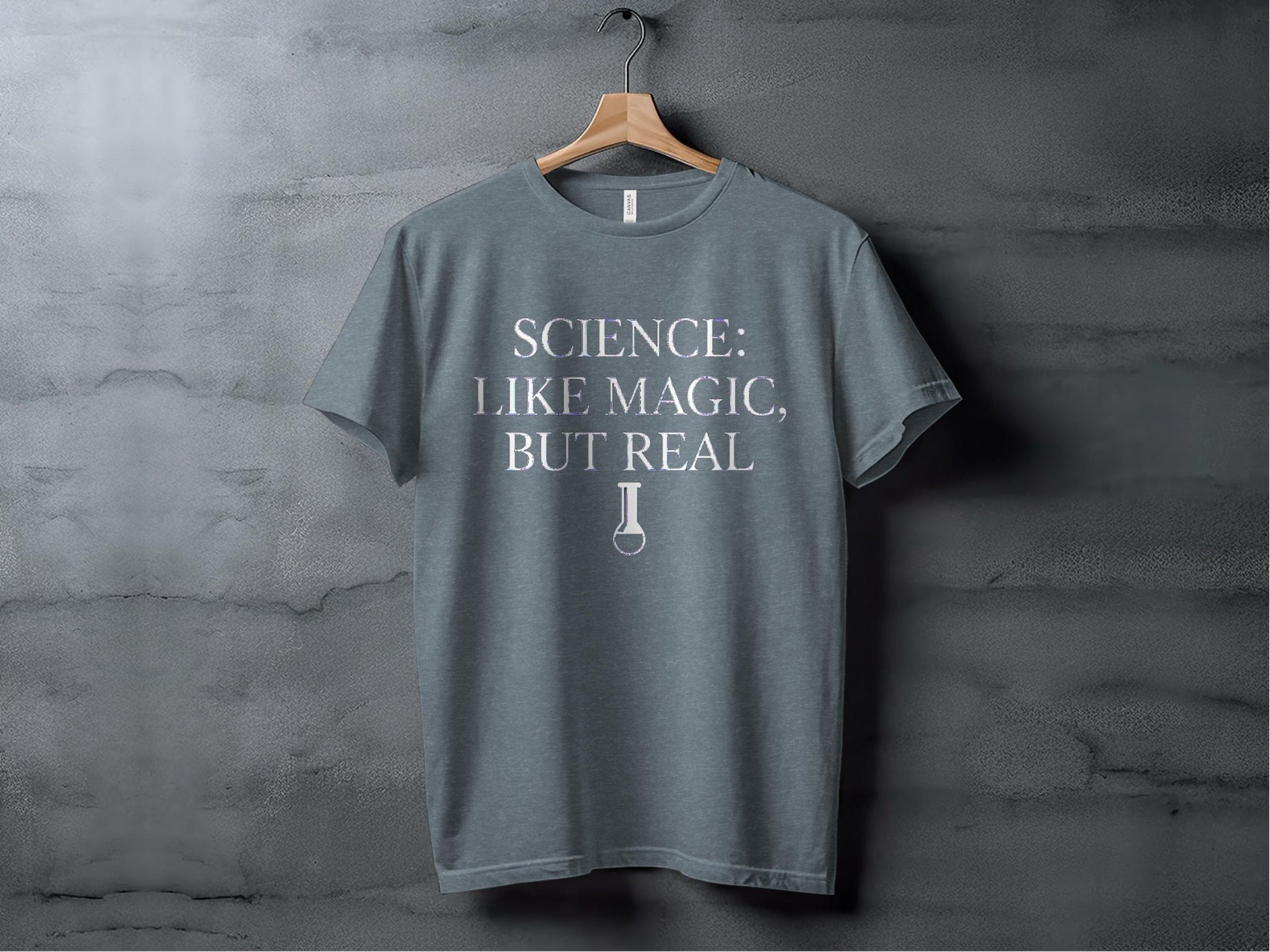 Science: Like Magic, But Real Tee XS / Heather Slate