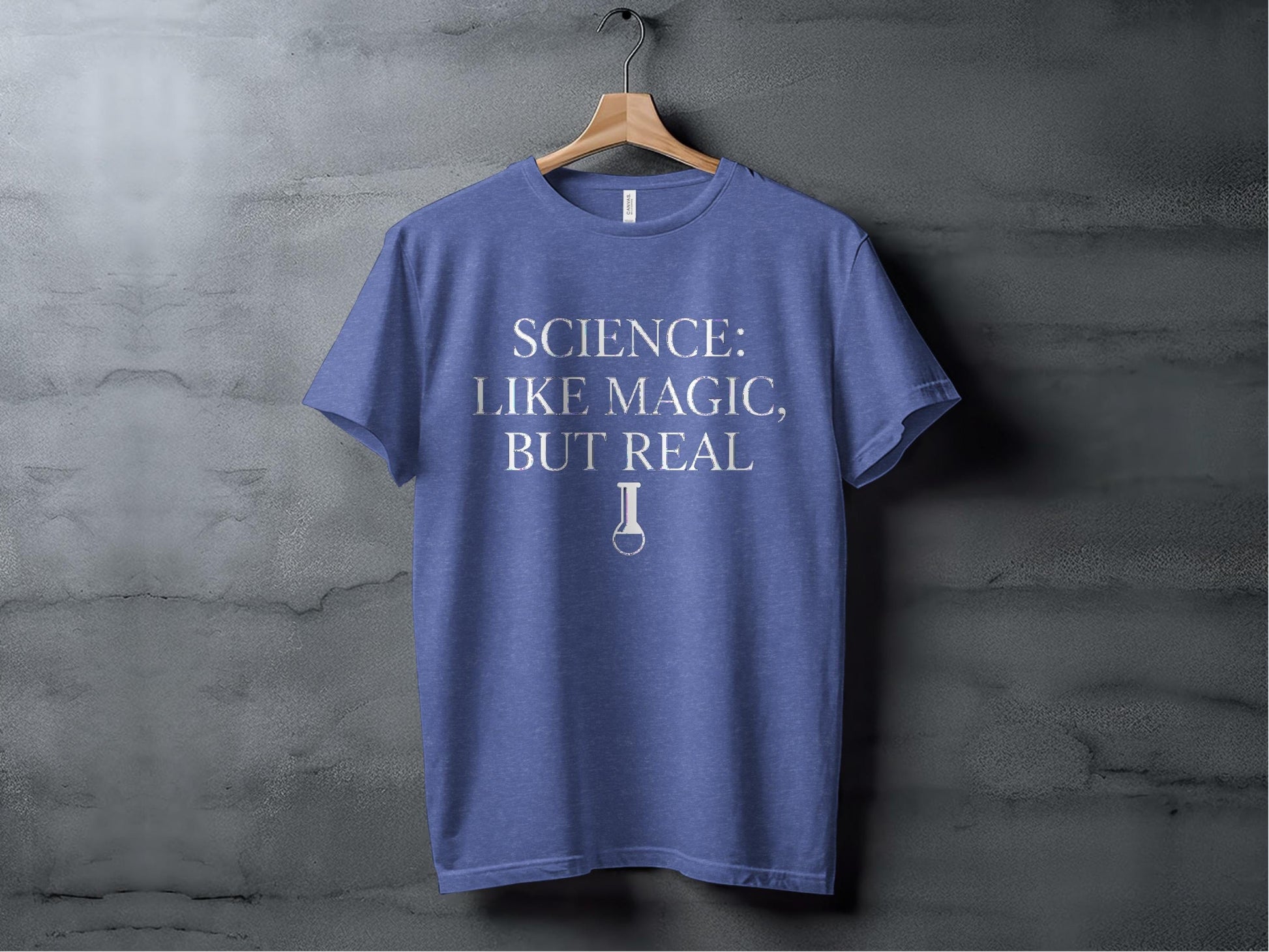 Science: Like Magic, But Real Tee XS / Heather True Royal