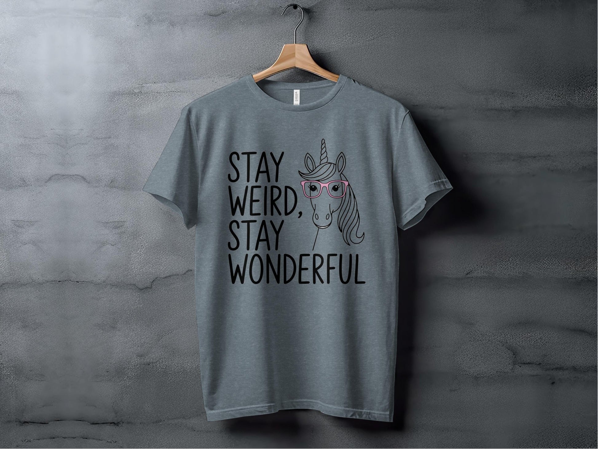 Stay Weird, Stay Wonderful Tee XS / Heather Slate