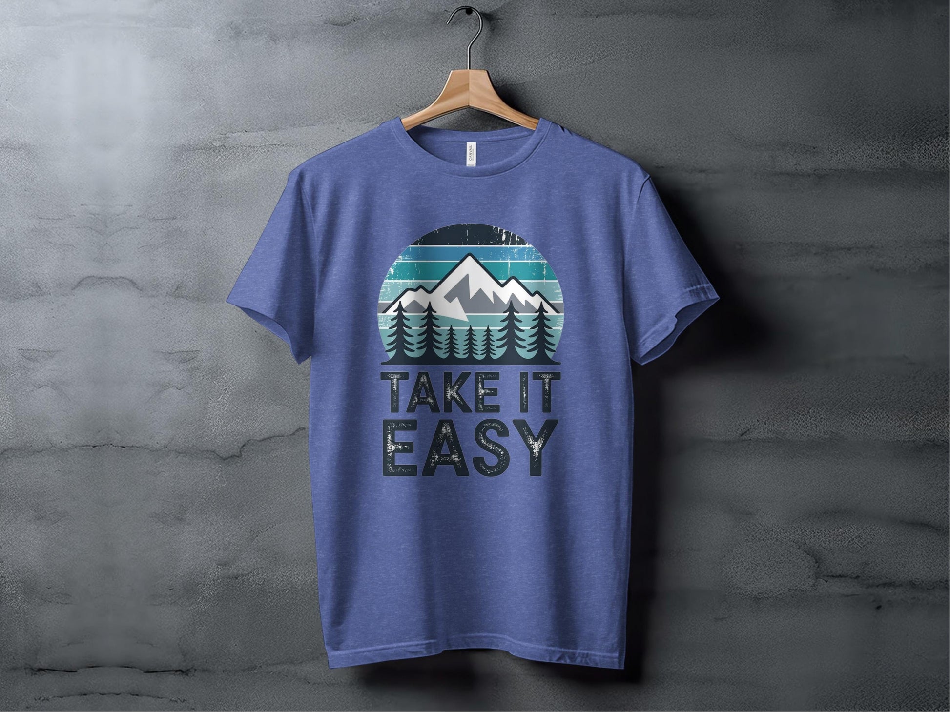 Take It Easy Tee XS / Heather True Royal