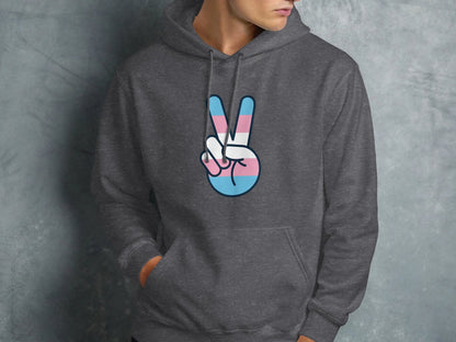 Transgender Peace Sign Hoodie