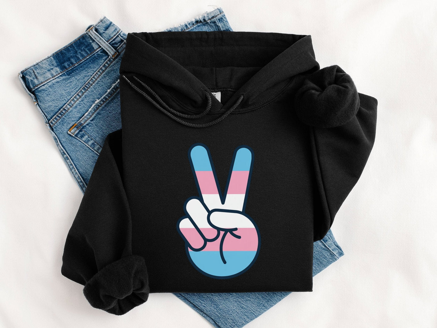 Transgender Peace Sign Hoodie
