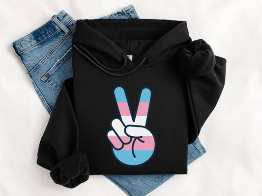 Transgender Peace Sign Hoodie
