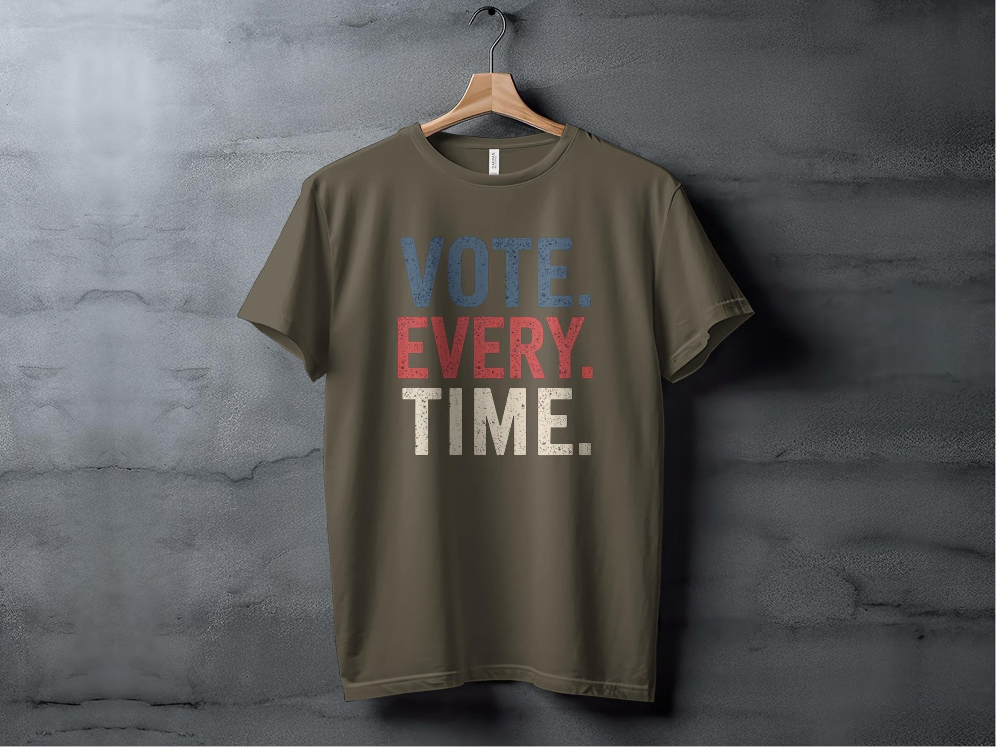 Vote Every Time Tee XS / Army