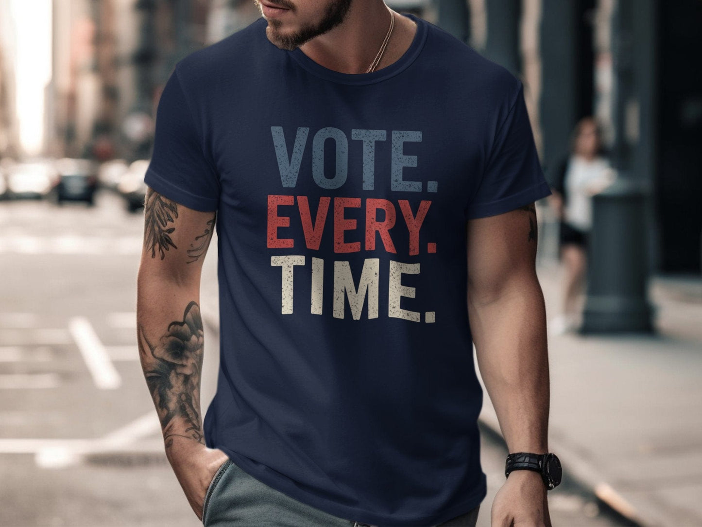 Vote Every Time Tee XS / Navy