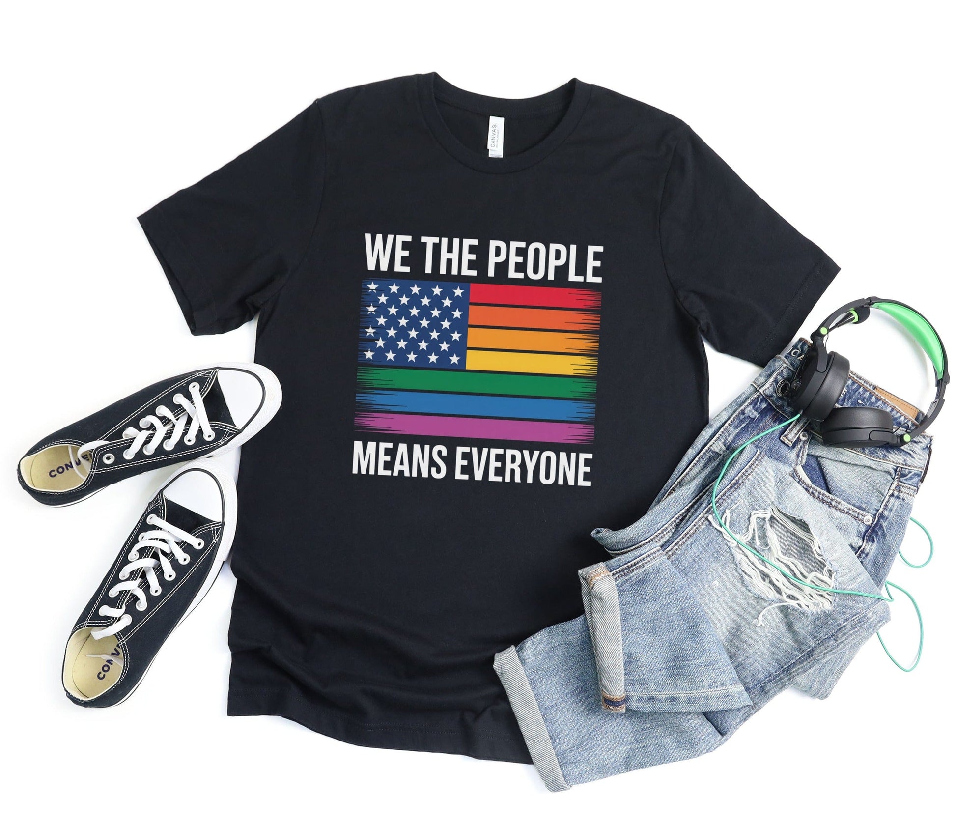 we the people means everyone XS / Black