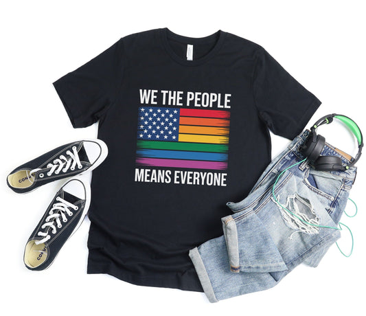 we the people means everyone XS / Black