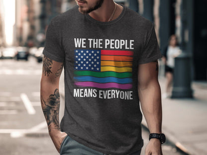 we the people means everyone XS / Dark Grey Heather